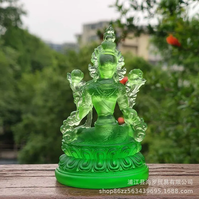 Wholesale Buddhist Statues: Tantric Green Tara, Water Crystal Bodhisattva, Tibetan Salvation Buddha Mother, Guanyin Figurine, Re