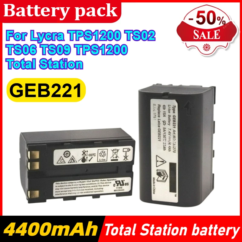 

GEB221 Аккумулятор для Lycra TPS1200 TS02 TS06 TS09 TPS1200 Литий-ионный аккумулятор тахеометра