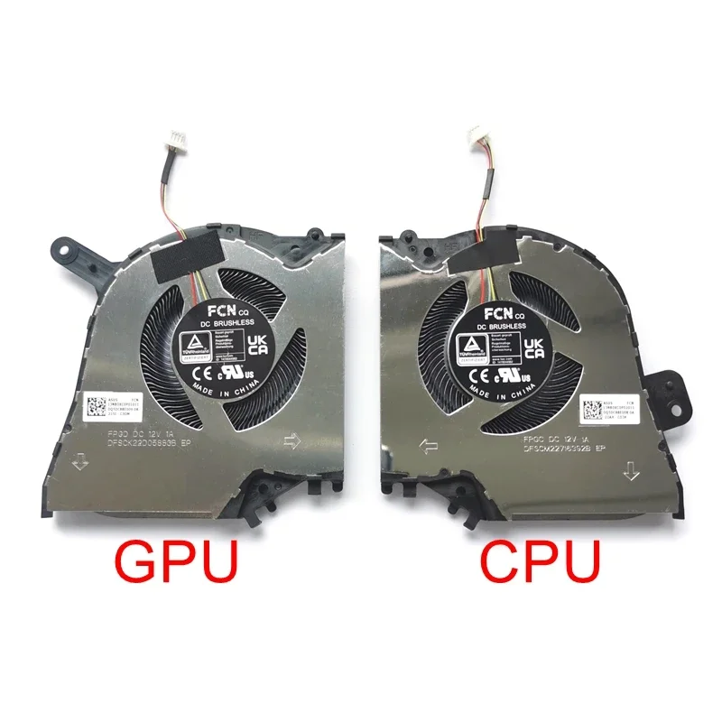 New Laptop CPU GPU Cooling Fan for ASUS Studiobook Pro 16 OLED H5600 H7600 Cooler DFSCM22716392B DFSCK22D05883B 12V