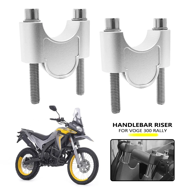 Fit For VOGE 300 RALLY 300 GY RALLY300 Motorcycle Handlebar Riser Mount Handle Bar Clamp Rise Extend Adapter