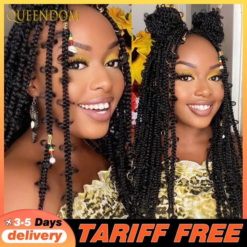 

Synthetic Full Lace Braided Wigs Butterfly Braids Locs Wig 36Inch Cornrow Knotless Box Braiding Hair Wig For Black Women African