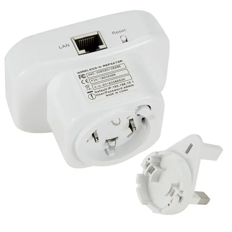 Amplificador de sinal pequeno WiFi, repetidor AP sem fio, proteção contra raios, compatível com todos os roteadores sem fio, 300m