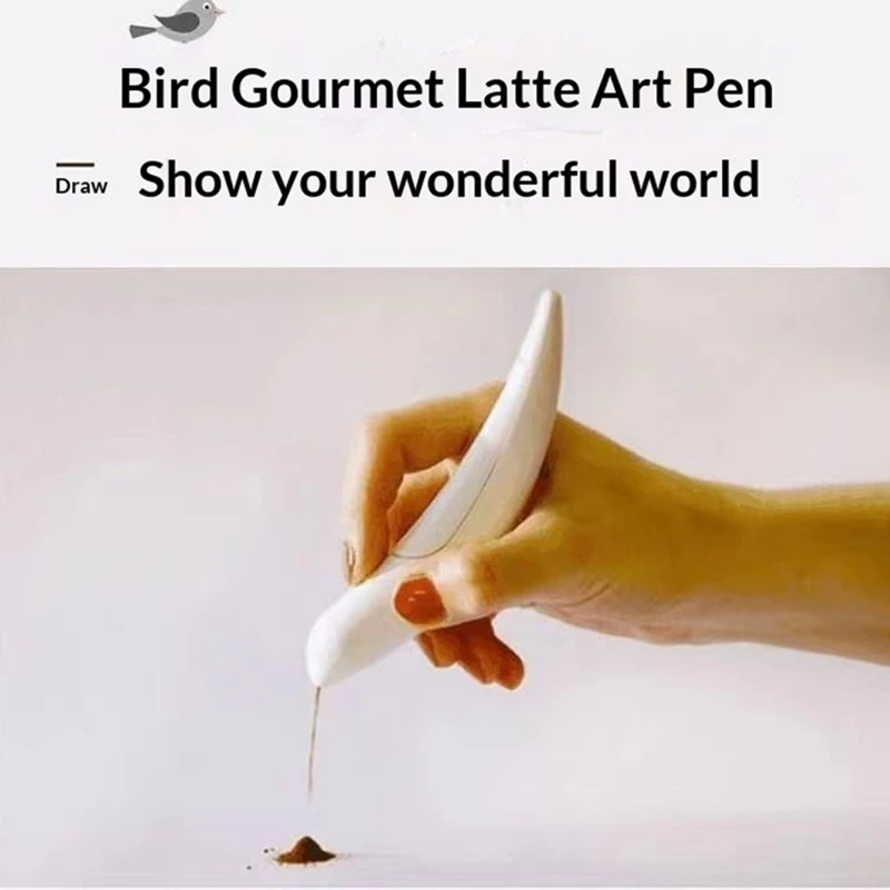 Coffee Carving Pen Drawing Pen Reusable Cake Decorating Pen Electrical Latte Art Pen Spice Cappuccino Decoration Pen