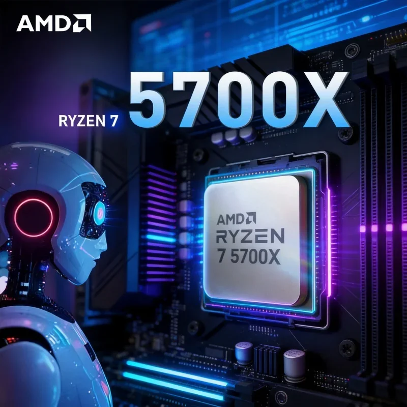 AMD Ryzen 7 5700X 3.4GHz 8-Core 16-Thread 7NM L3=32M DDR4 Processor 65W R7 5700X Socket AM4 Processor Without Package