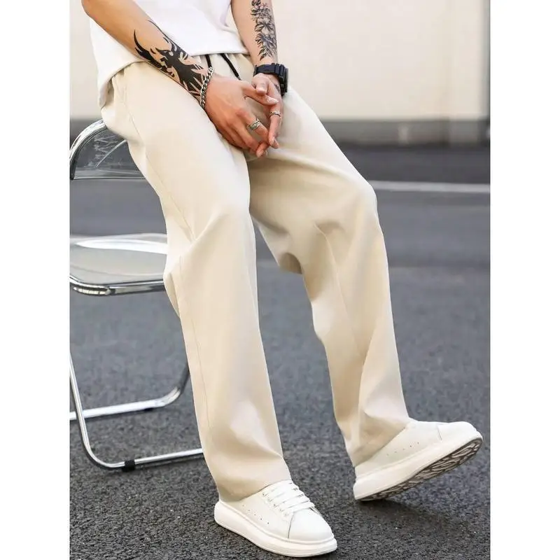 

Casual Nine-Piece Pants Autumn Slim Ankle Straight Leg Neutral Style Non-Marketable Brand Spring Collection Neutral Audience