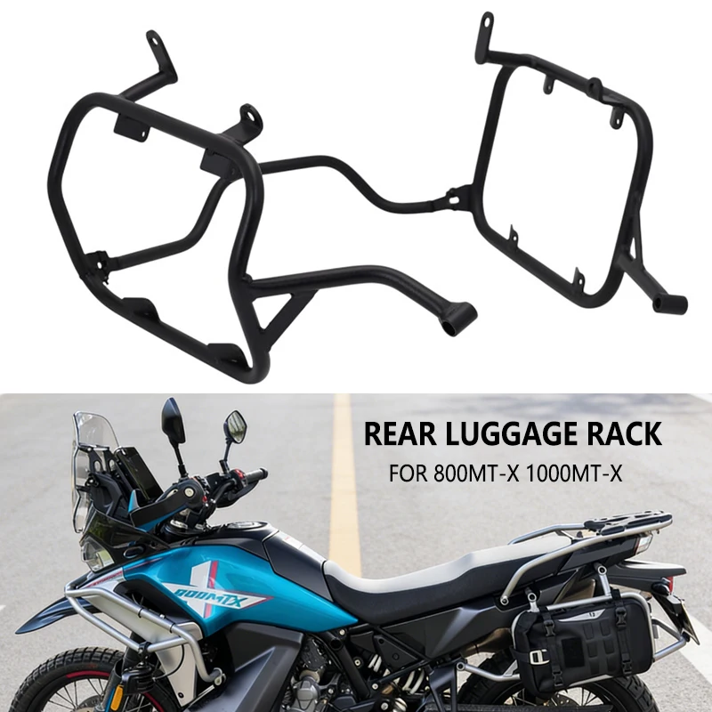 

Rear Luggage Rack Cargo Side Panniers Rack Luggage Saddlebag Carrier Bracket For CFMOTO 800MT-X 1000 MT-X 800MTX MTX1000 2024 -