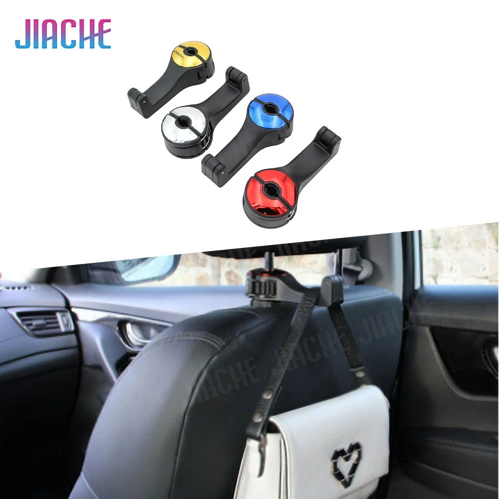 Car Back Seat Headrest Hook Holder Car Hanger Portable Seat Back Hanger Storage Hook Phone Holder Auto Fastener Clip
