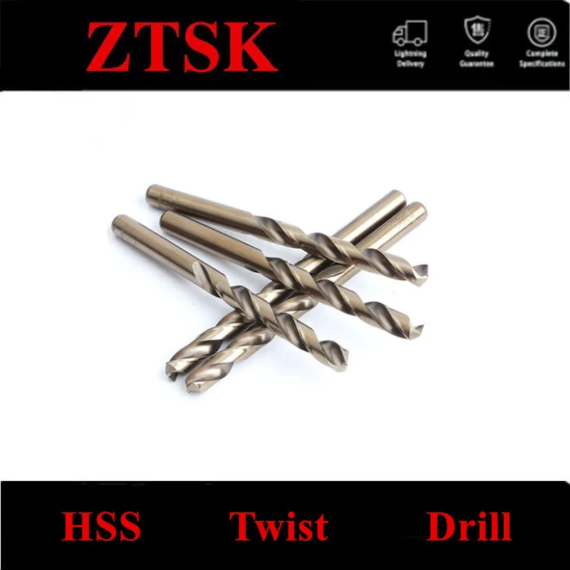 10PCS 1.0mm~8.0mm M35 Cobalt Drill Bits HSS-CO Twist Drill Bits For Stainless Steel (1.0/1.5/2/2.5/3/4/4.5/5/5.5/6/6.5/7/8mm)