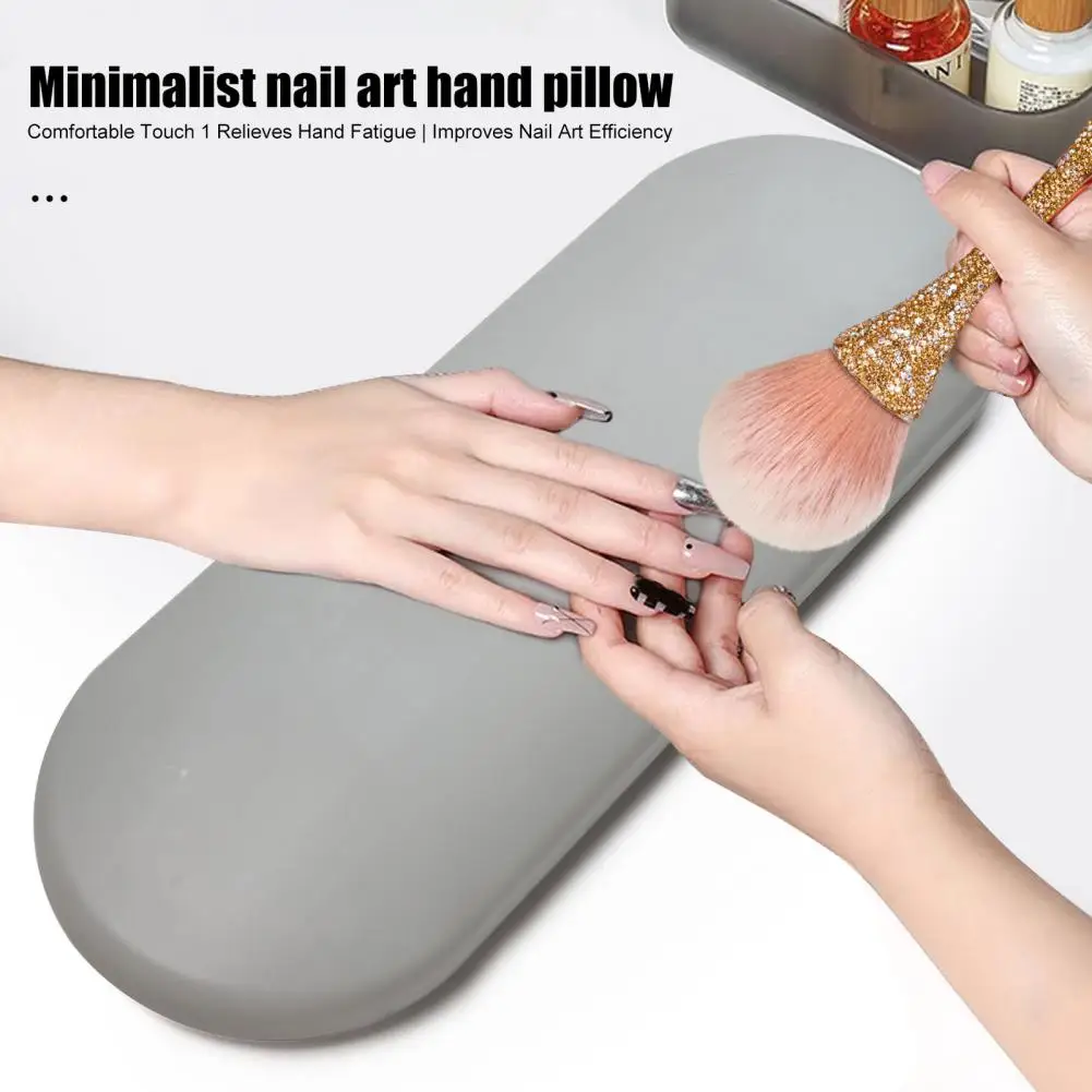Nail Arm for Nail Salon Comfortable Hand for Nail Artists Foldable Plastic Arm Stand Soft Faux Leather Manicure Hand for Salon
