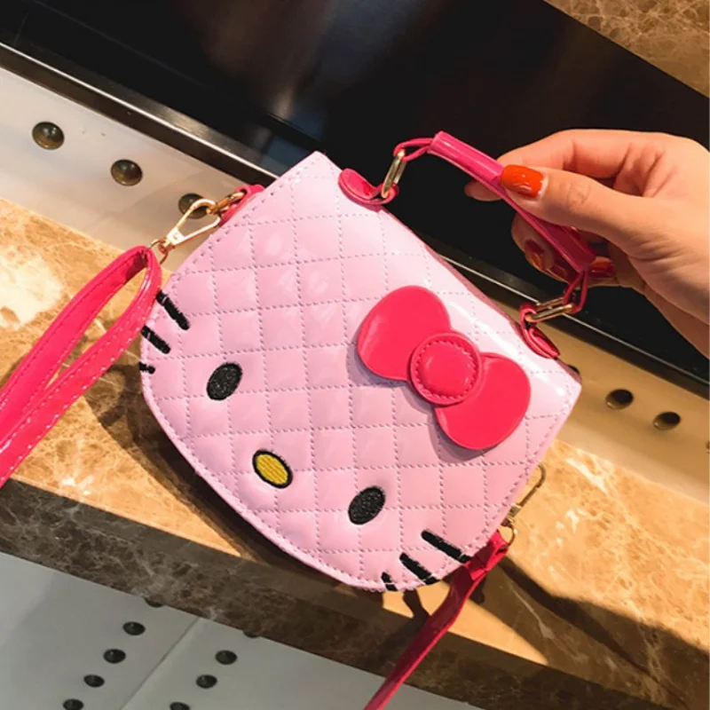 2024 neue Hallo Kitty Mädchen Umhängetaschen niedlichen Cartoon wasserdichte Umhängetasche Mode Kinder Anime Handtasche Geschenke Geburtstags geschenke