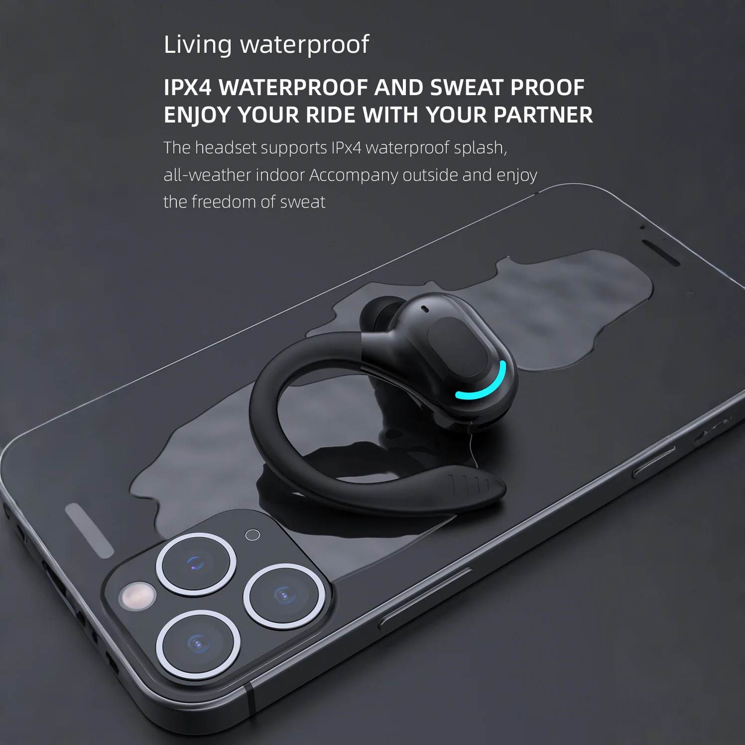 2025 New earphone bluetooth wireless right side ear Plastic F8 LZ-66 For Sooyn Portable Audio bluetooth headset gaming pc