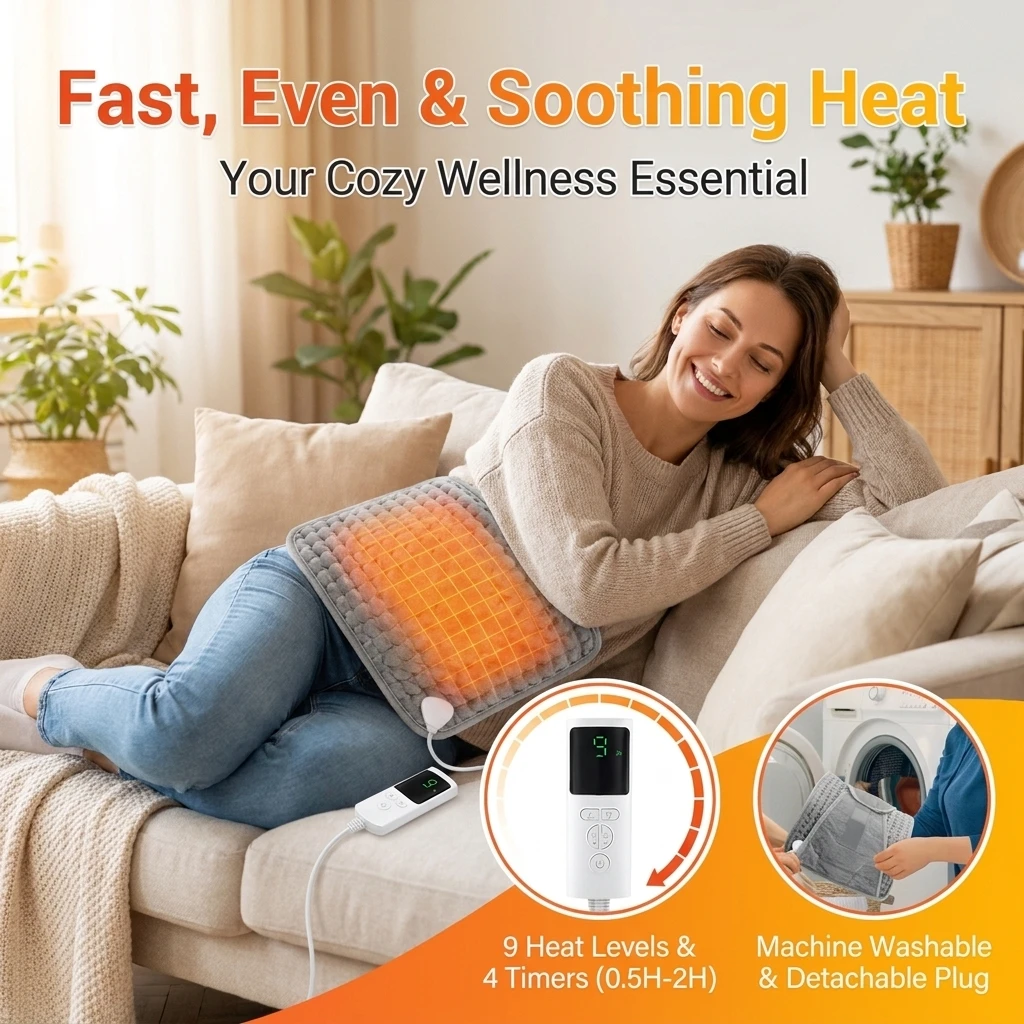 Multifunction Electric Heating Pad Winter Warmer Washable Thermal Blankets for Abdomen Back Waist Heated Pad Mat for Bed Sofa