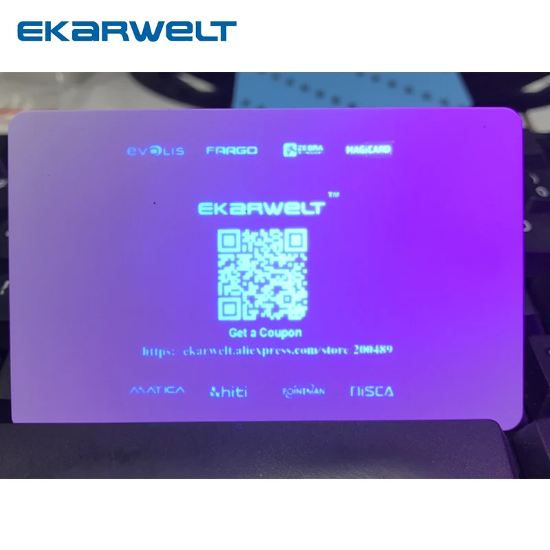 Imagem -05 - Fita uv para Impressora de Identificação Evolis Pebble4 R2011-uv Clear 1000 Impressões