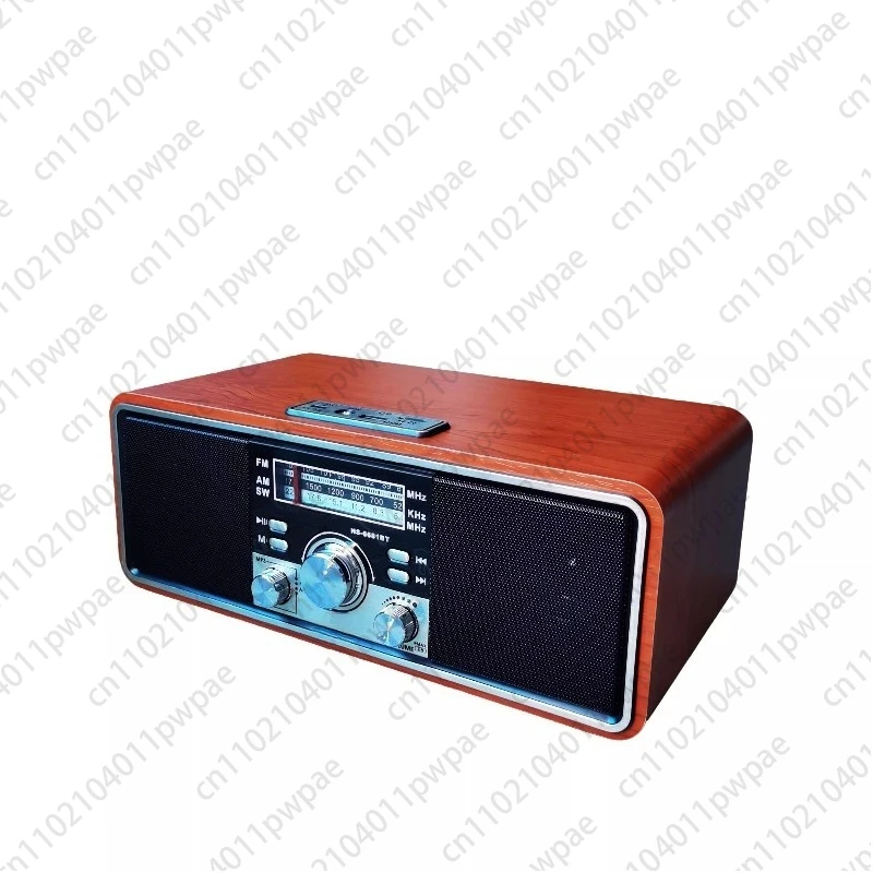 retro-and-nostalgic-desktop-radio-fm-medium-wave-and-short-wave-rechargeable-bluetooth-card-speaker-with-dual-speakers