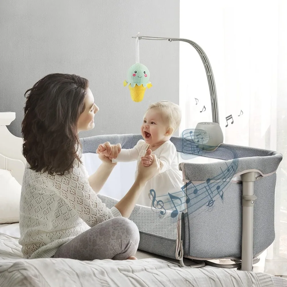 Baby Basinet Bedside Sleeper, Infant Bedside Bassinet Bedside Crib for Baby