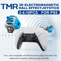 2-4-10 PCS TMR Joystick electromagnético para controlador PS5 Thumbstick No-Drift Kit de reemplazo de actualización para PS5 Gamepad 3D Sensor analógico Accesorios,