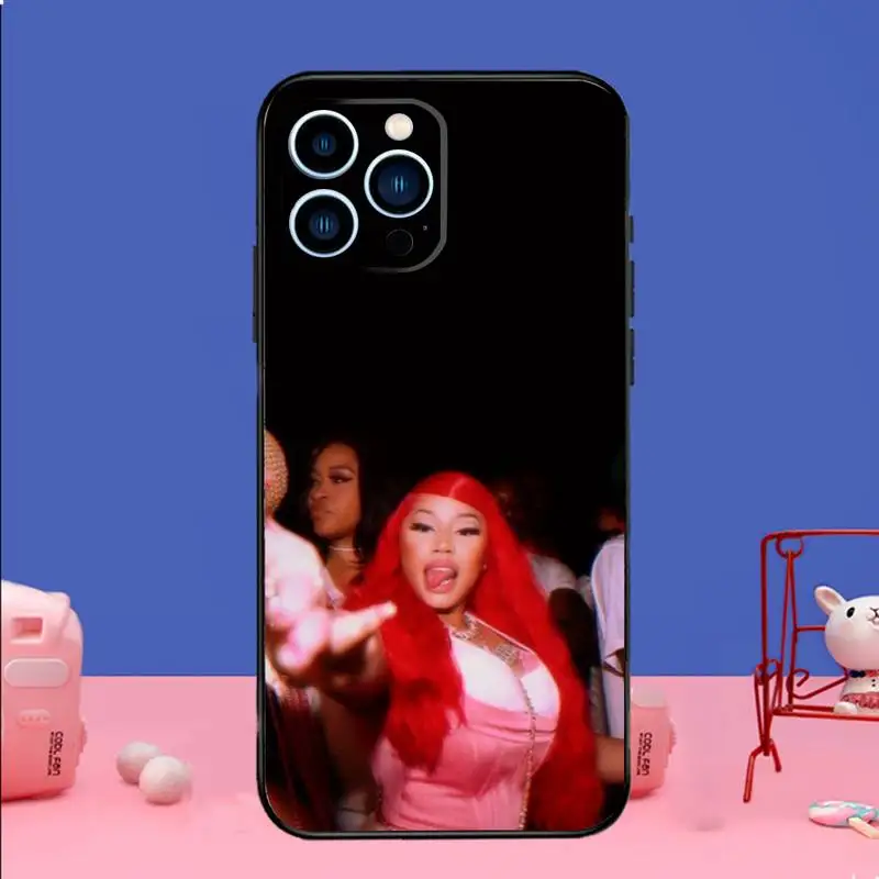 N-Nicki M-Minaj Phone Case For iPhone 15 14 13 12 11 Pro Max Xs Xr X 7 8 Plus 12 13 Mini Silicone Black Cover