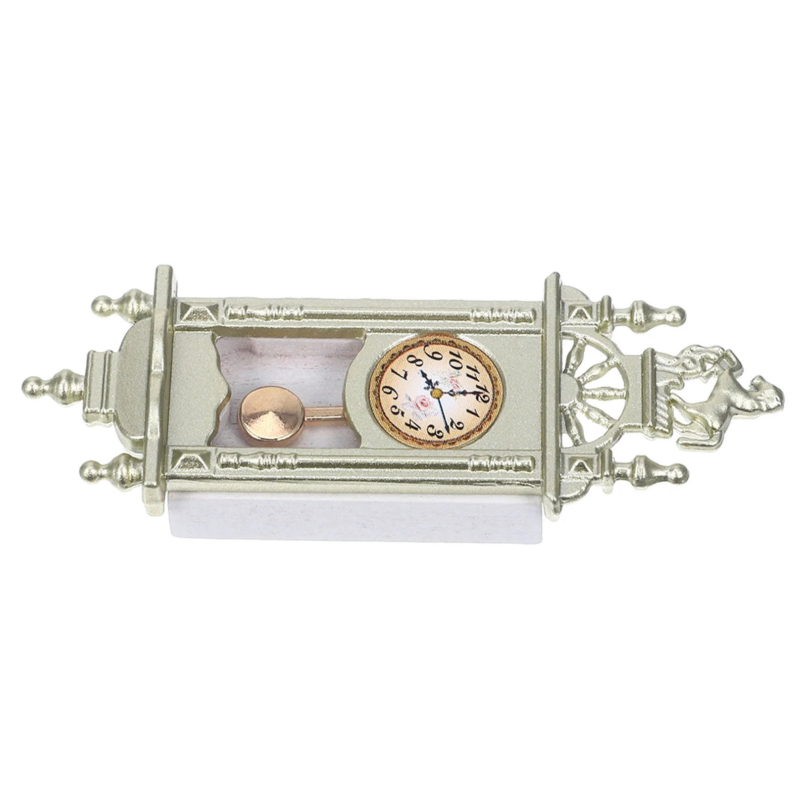 

Dollhouse Clock Pendant Pendulum Decoration Small Mini Miniature Zinc Alloy Simulation