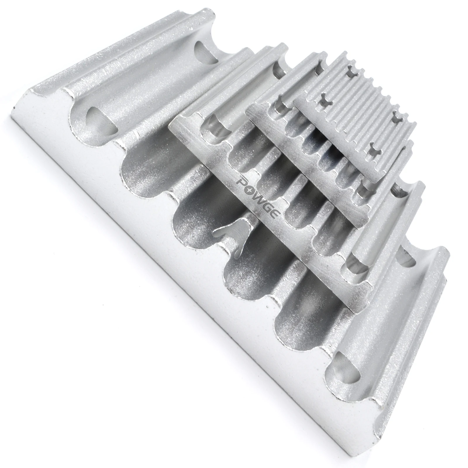 POWGE Aluminum Arc Clamp Tooth plate HTD 2GT 2M 3M 5M 8M 14M STD S2M S3M S5M S8M S14M for Open Timing Belt connection Fixed clip