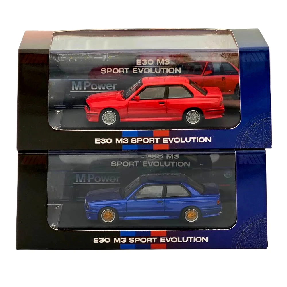 

Масштабная модель автомобиля 1:64 E30 M3 Sport Evolution Style с открывающимся капотом, литая из сплава, коллекционная, для подарка (14+)