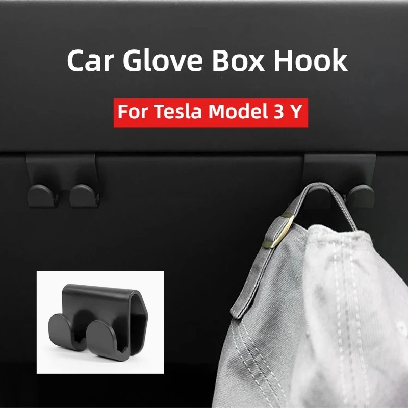 For Tesla Model Y Juniper 2025 Model 3 Highland Glove Box Hook Luggage Multifunctional Storage Hanger Holder Clip Accessories