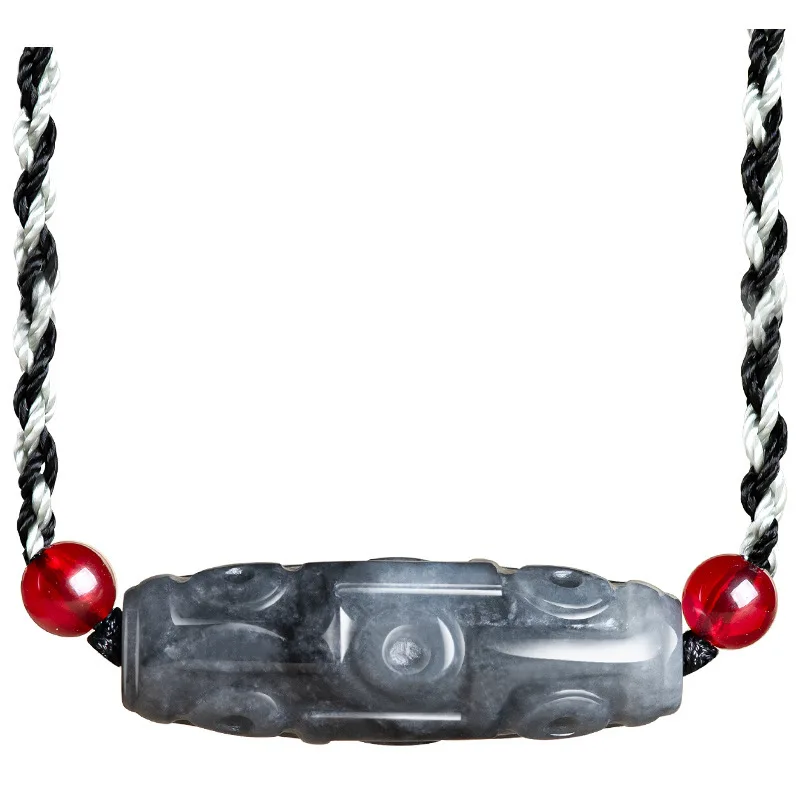 Myanmar Jadeite Tianzhu Pendant Necklace Natural Burmese Jade Talismans Gifts for Women Men Luxury Carved Gemstone Stone 5