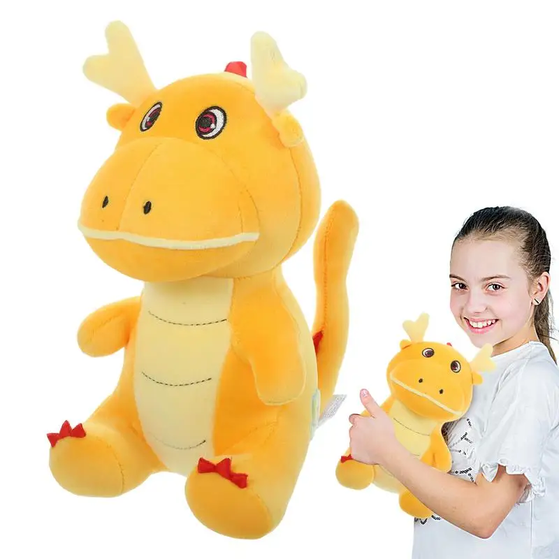 Year Of 2024 Mascot Toy Stuffed Traditional Dragon Mascot Cartoon Plushies Zodiac Dragon Toy Comfortable To Touch For Living