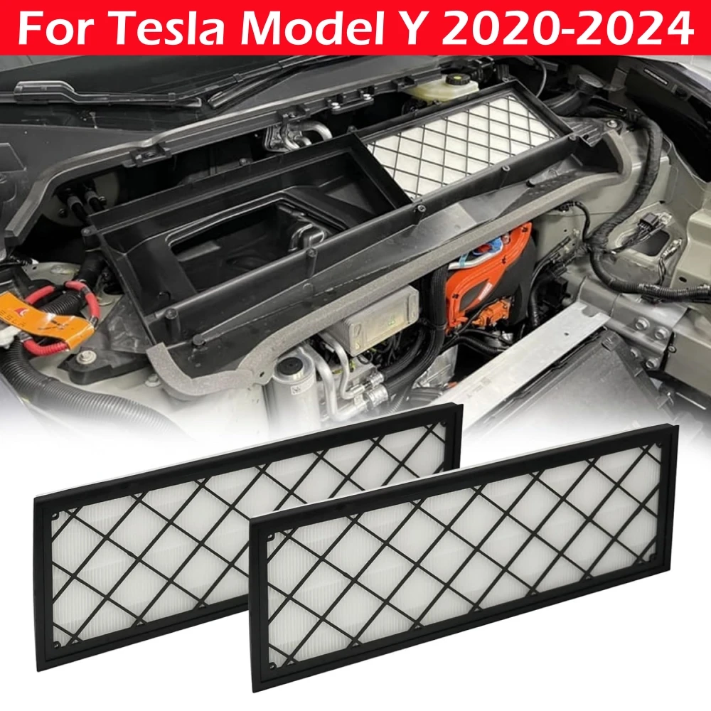 For Model Y Air Filter HEPA Air Intake Filter Replacement With Activated Carbon For Tesla Model Y 2020 2021 2022 2023 