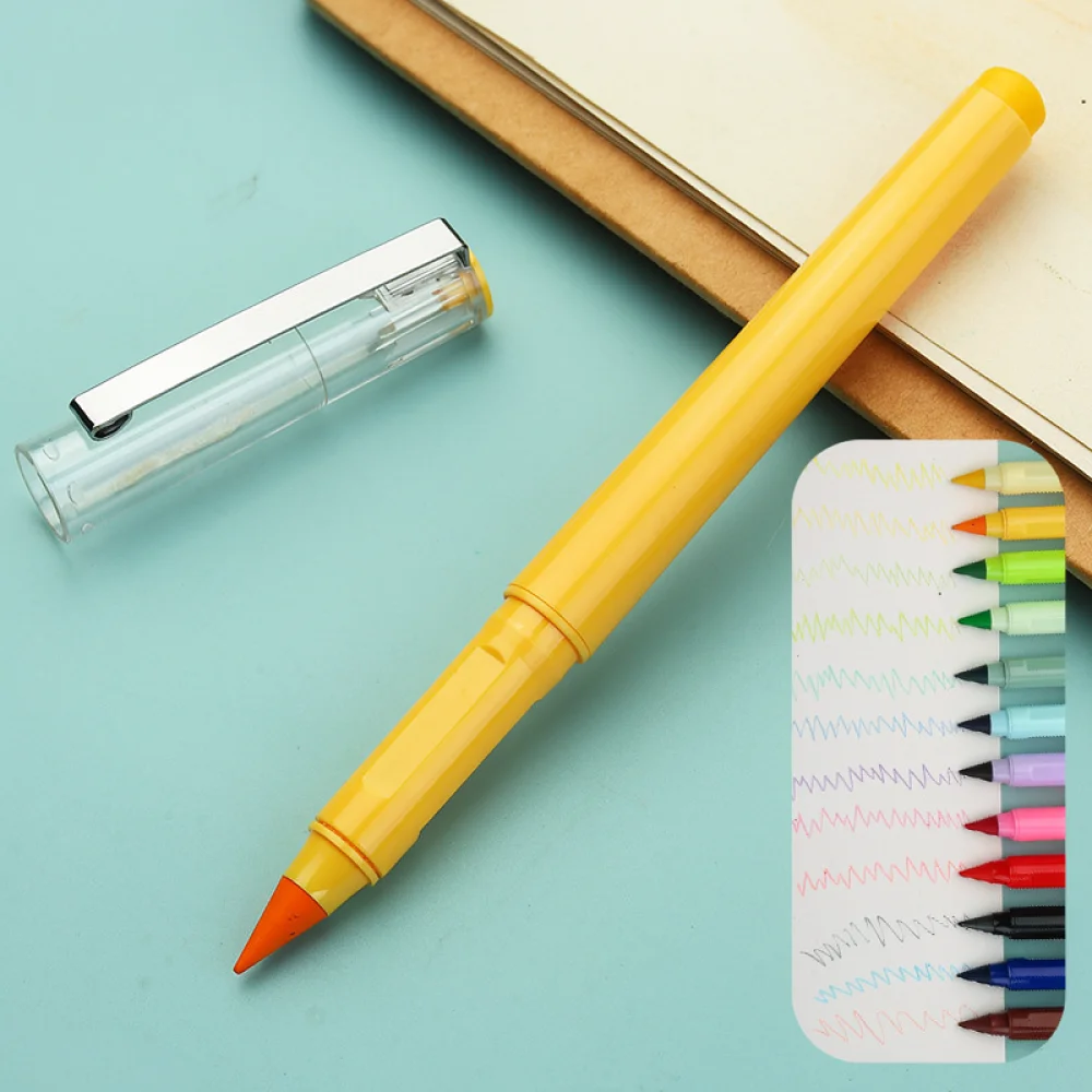 Eternal Inkless Colored Pencil Set Erasable Drawing Pen Ergonomic Posture Correction Art Supplies School Stationery Writing view 5