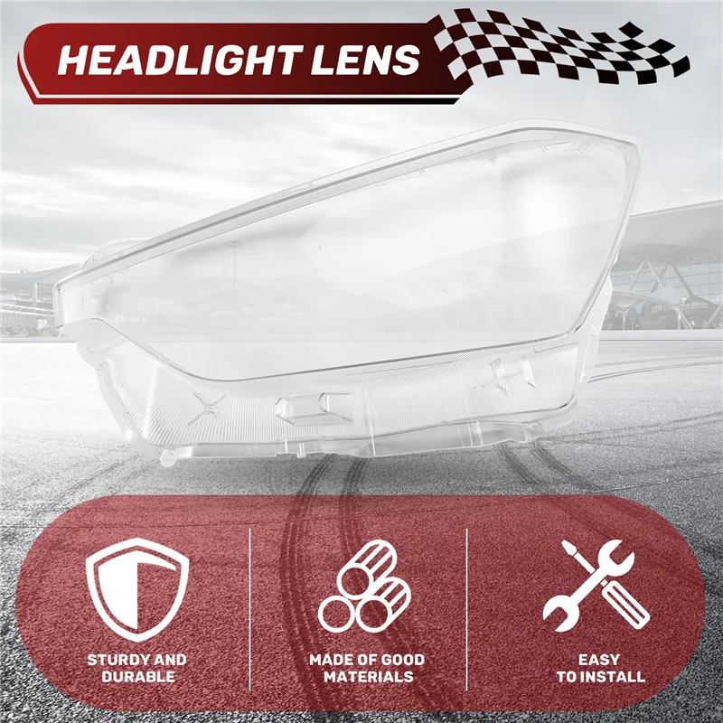 A80X-سيارة الجبهة عدسة المصباح الأمامي غطاء ل ايسوزو DMAX 2021 2022 2023 واضح كشافات غطاء قذيفة