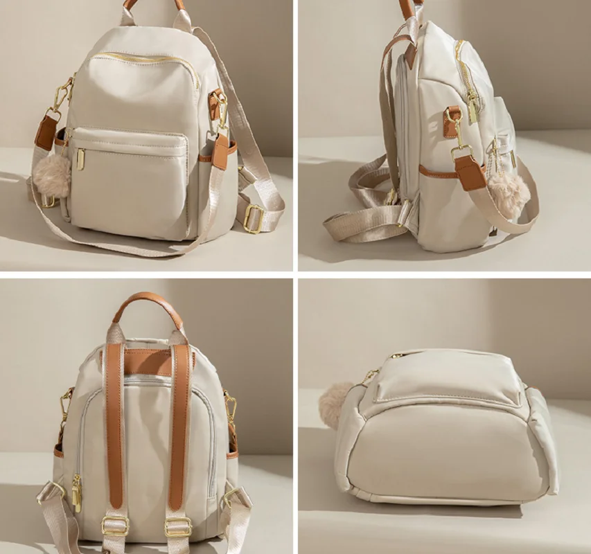New Korean Fashion Waterproof Oxford Travel Backpacks Women's Large Capacity Casual Shoulder Bags Totes Preppy Style School Bag