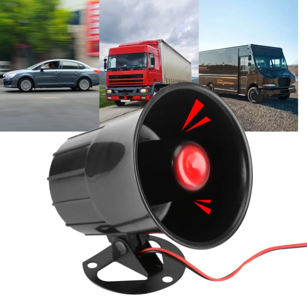 Alarm component DC12V Alarm Siren Wired type Passive Loudspeaker 15W High decibel Security Speaker Home protection