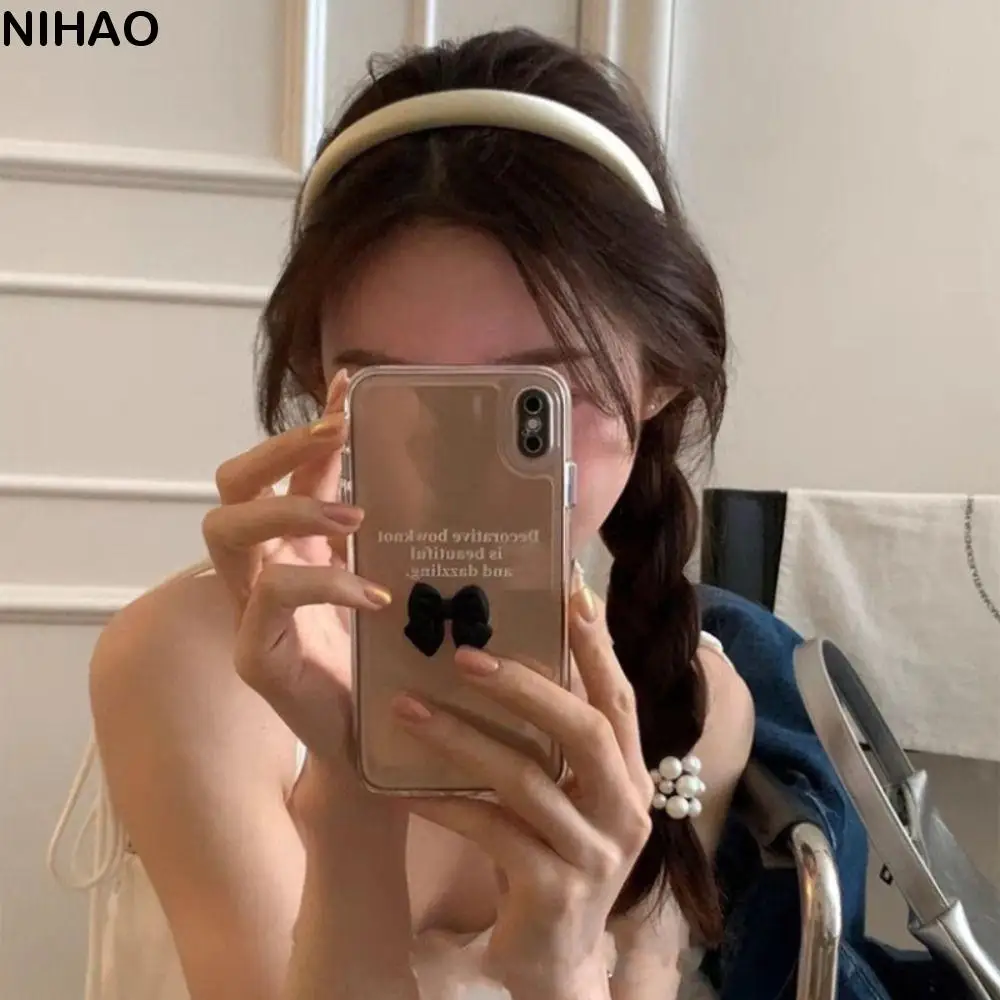 Sweet Thin Silk Satin Headband Women Hair Hoop Cloth Sponge Hair Band Korean Style Headwear Hairband Girl/Women