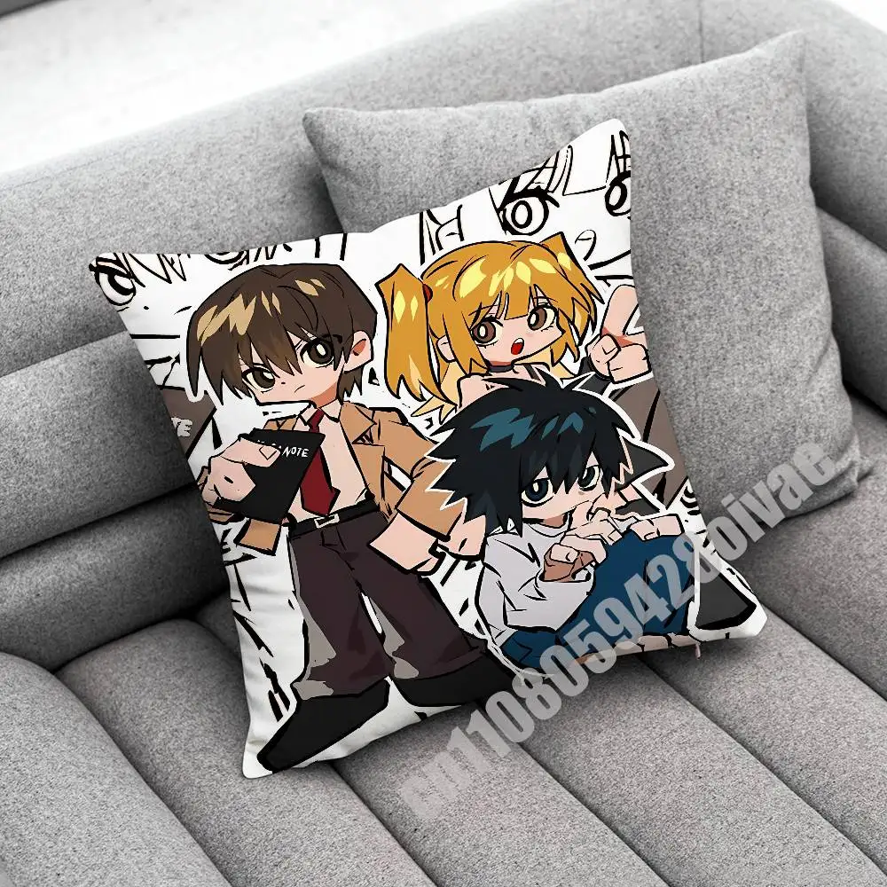 

Throw Pillow Case For Decoration 45cm 35cm Square Car Office Home L Misa D-Death Note Pillowcase Cover