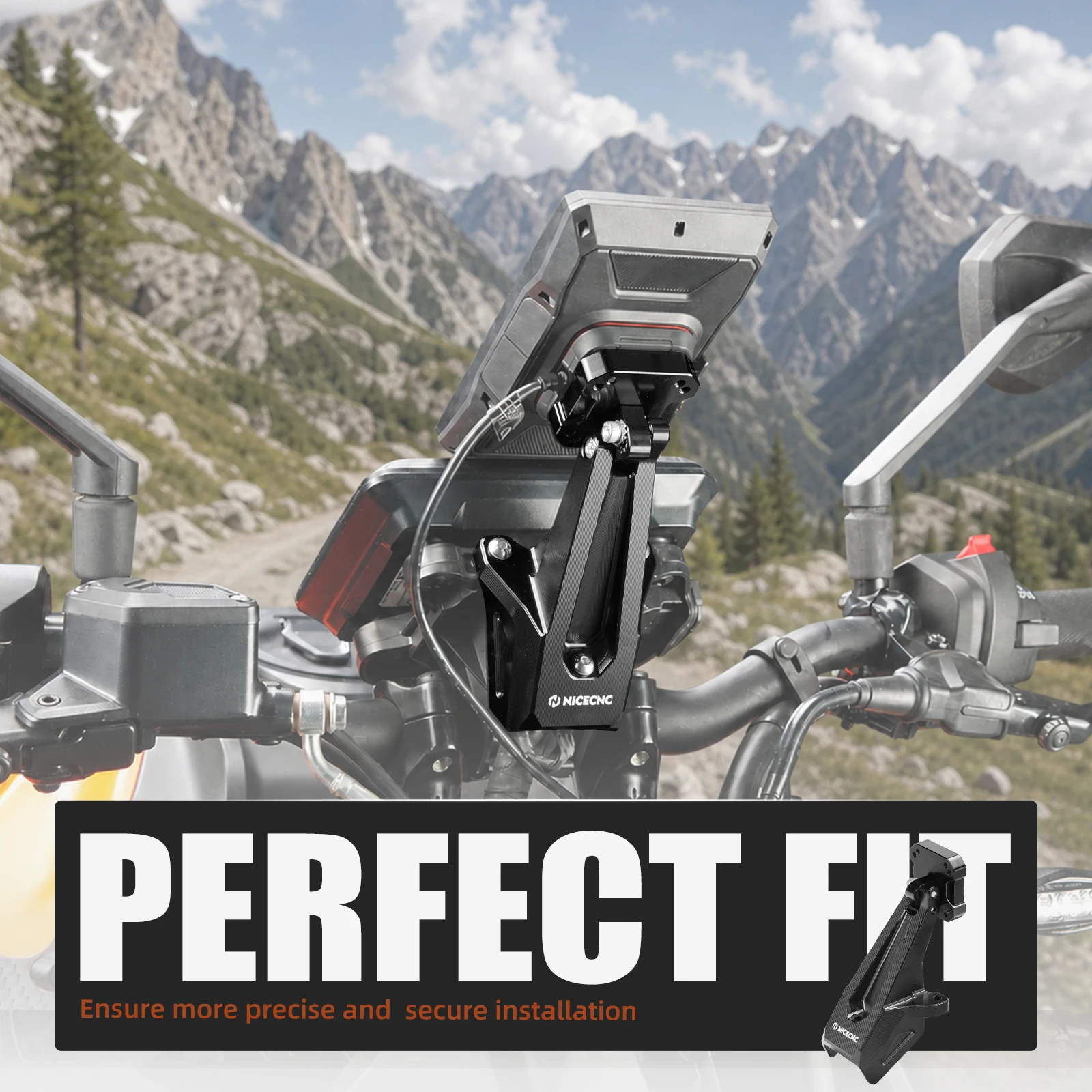AMPS Gerätehalterung Telefonhalterung GPS-Halterungen für KTM 125 Duke 250 Duke 390 Duke 2026 2025 2024 Duke 125 Duke 250 Duke 390 – Detail 7