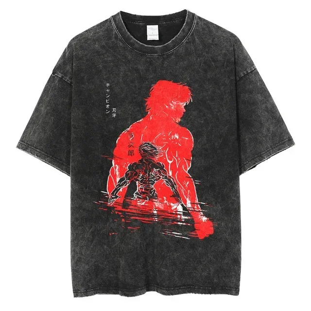 

The Grappler Gym Anime Tshirt Men Plus Size T Shirt Cotton Summer Short Sleeve Tshirt Harajuku Top Tees Clothing
