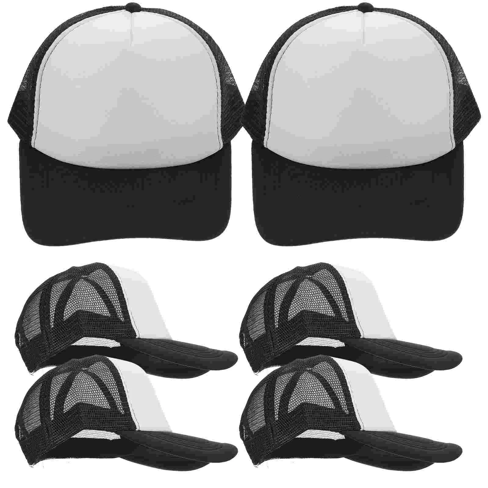 10 Pcs Rectangle Sublimated Baseball Cap Man Sunshade Hat Summer Polyester Sublimation Sport DIY