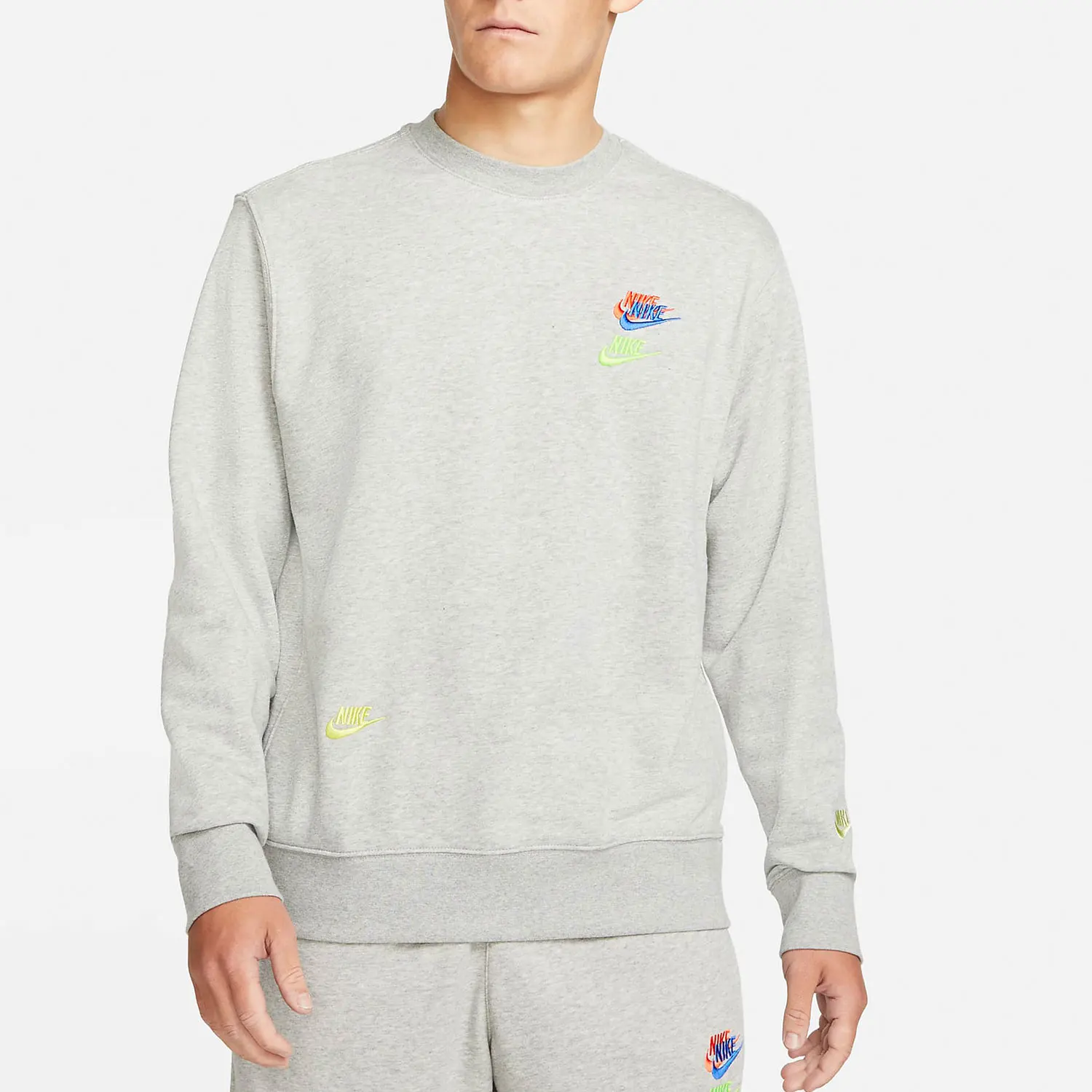 

Nike genuine Men's Comfort Knit Round Neck Casual Sport Hoodie DJ6915-063