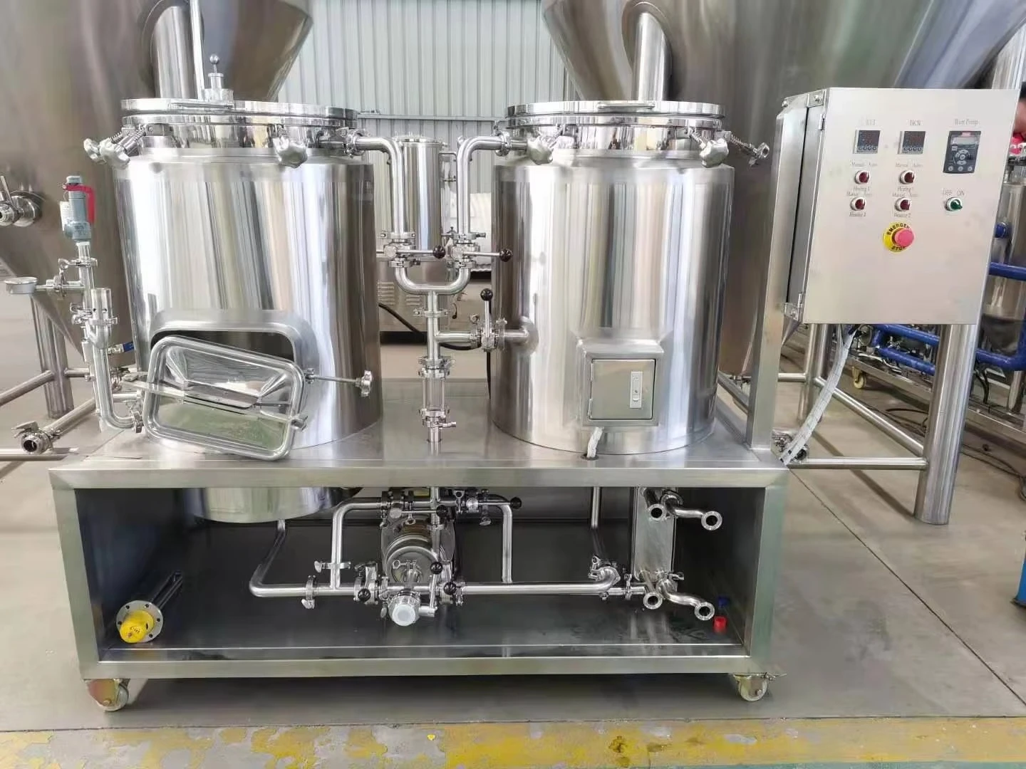 Stainless Steel Beer Making Machine Restaurant Micro Brewing System Beer Brewing Equipment Turnkey 1BBL for Sale