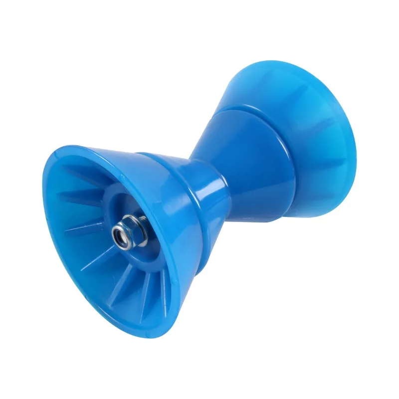 طقم أسطوانة علوية للمقطورة الزرقاء مقاس 4 بوصة، عجلة توجيه مقطورة قارب من مادة البولي يوريثين مع دعامة، لنظام الأسطوانة بطابقين لمقطورة جت سكي #5