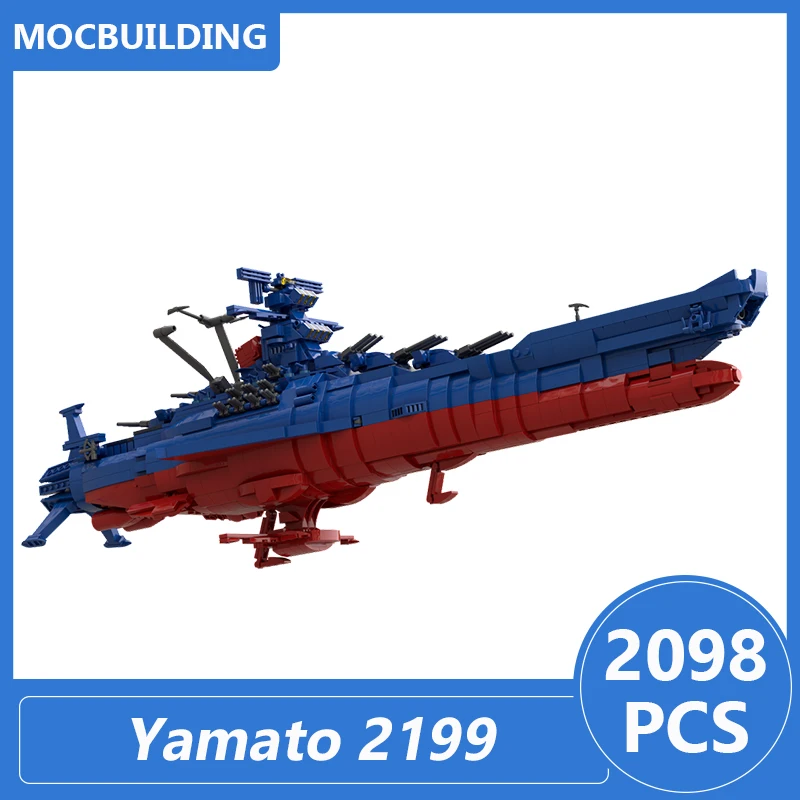 Space Battleship Yamato 2199 Anime Colors Model Moc Building Blocks Diy Asseemble Bricks Educational Creative Toys Gifts 2098PCS