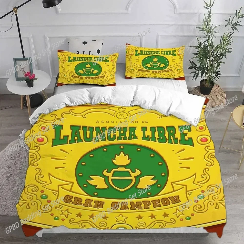 

Luxury New 3D Print Game Burrito BisonLauncha Libre Bedding Sets Comforter Quilt Bed Cover Duvet Cover Pillow Case Kids Adult
