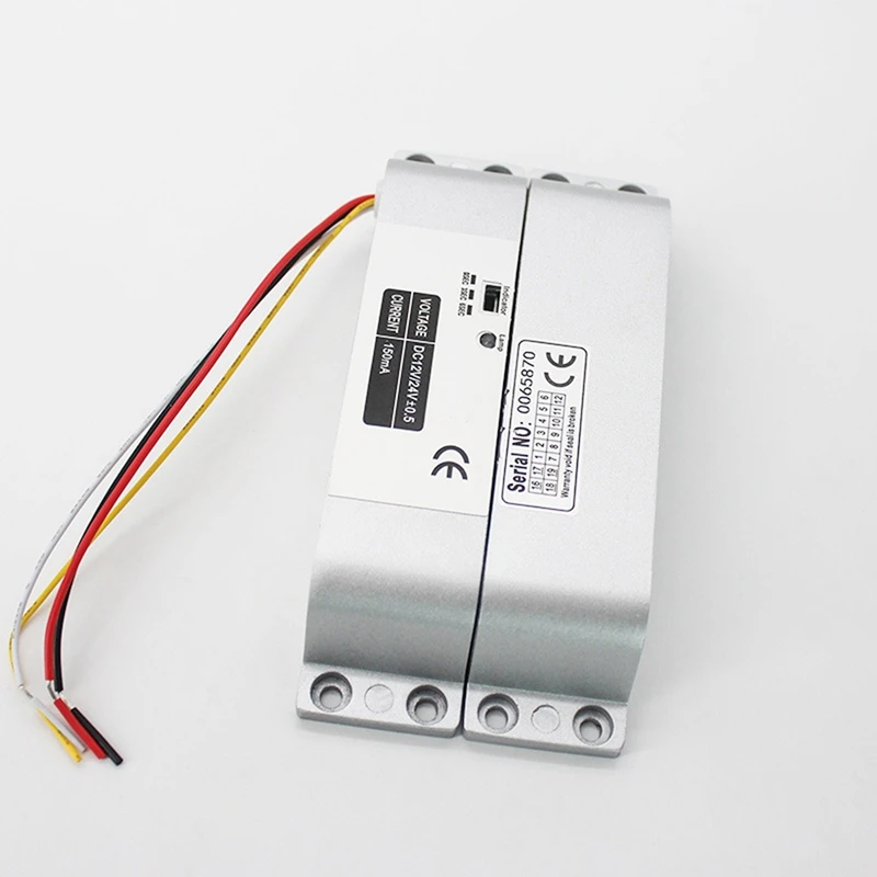 ที่คล้องประตูไฟฟ้าแบบเต็มสาย4เส้น DC12V ไฟฟ้าล็อคร่องล็อคประตูไม้ล็อคประตู lron