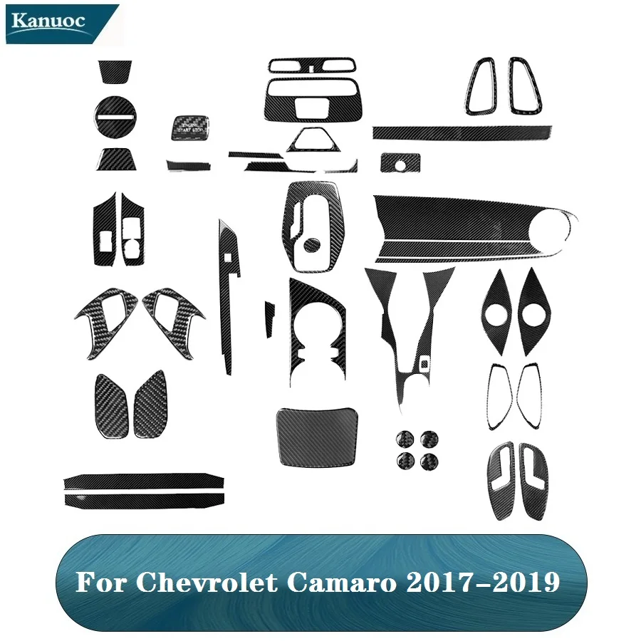 

Car Interior Stickers For Chevrolet Camaro 2017 2018 2019 Car Carbon Fiber Styling Interior Accessories