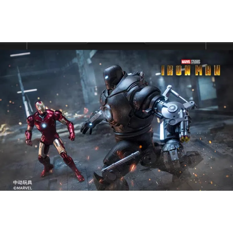 

Original ZD TOYS Marvel Legends Series IRON MAN IRON MANGER THE FINAL BATTLE Luminous Version Action Figure Model Toys