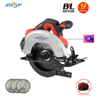 185mm 7 Inch Brushless Electric Circular Saw Battery Level Display Cordless Woodworking Cutting Tool for Makita 18V Battery