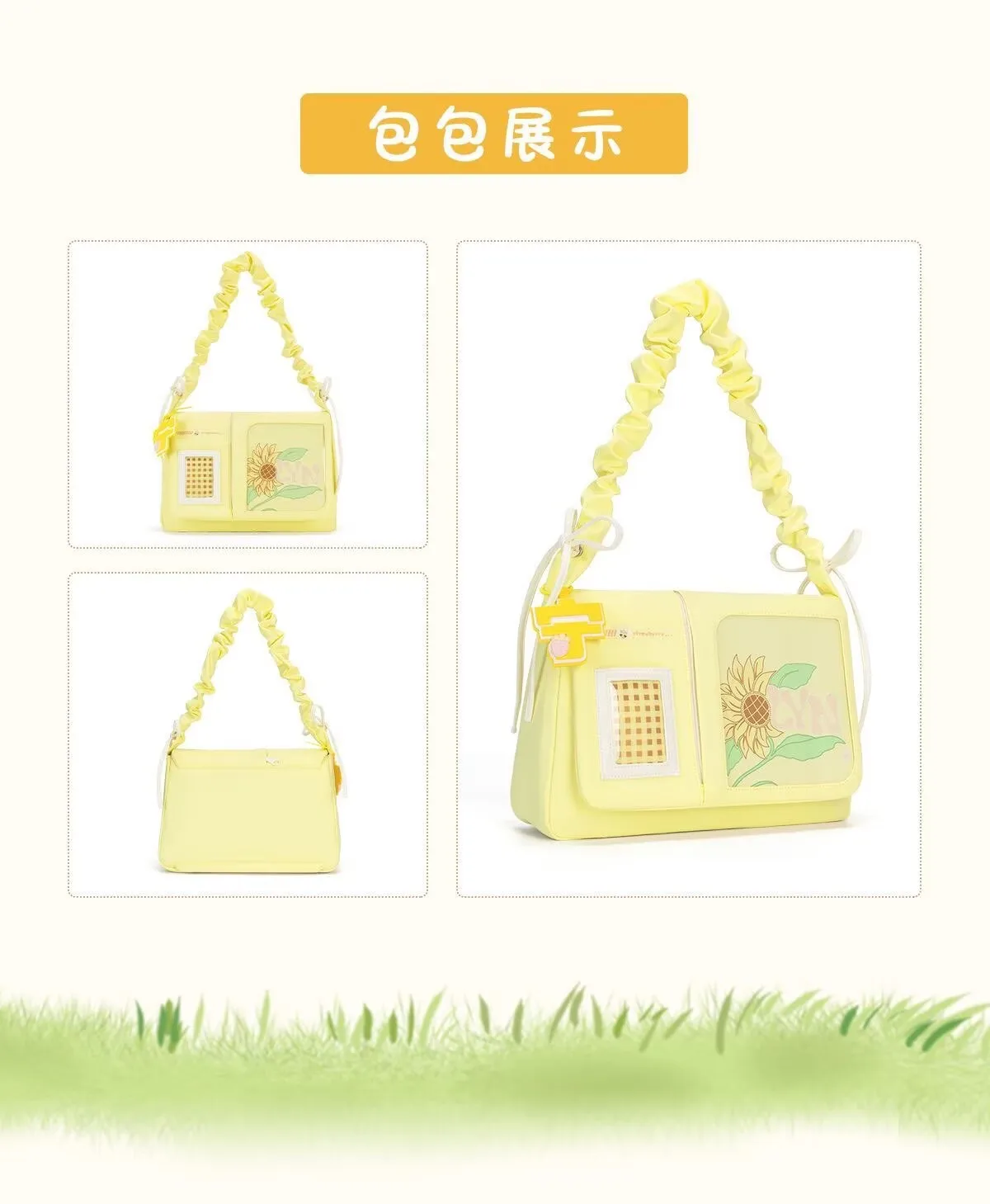 Original Liu Yuning Periphery Pain Bag Best Friend Daily Versatile Commuter Transparent Fresh Large Capacity Handbag Crossbody