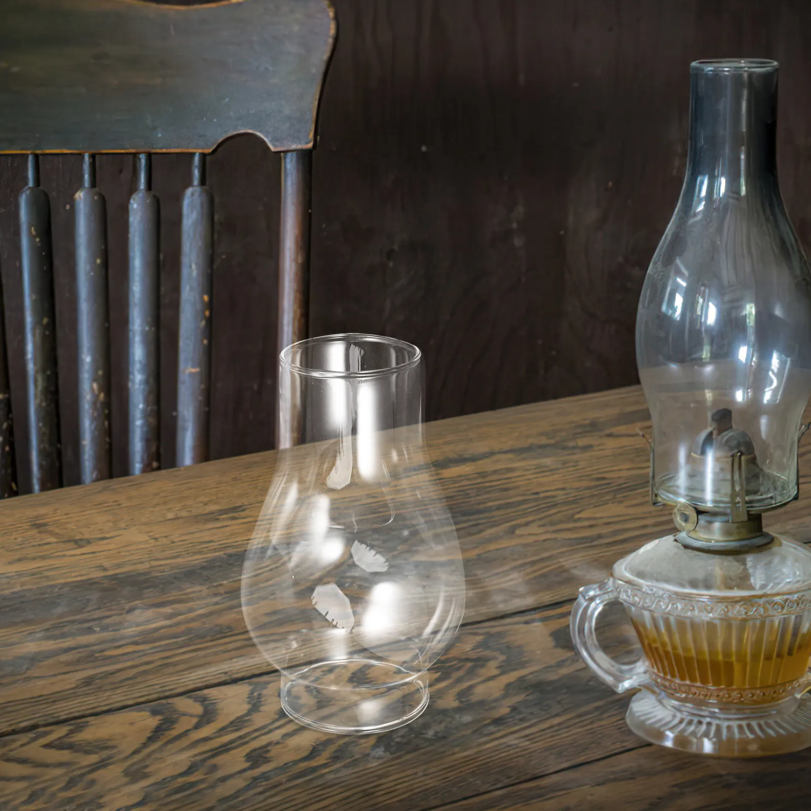

Frosted Glass Chimney Globe Replacement for Oil Lamps Vintage Retro Hurricane Lamp Shade Decorative Classic Light Fixture