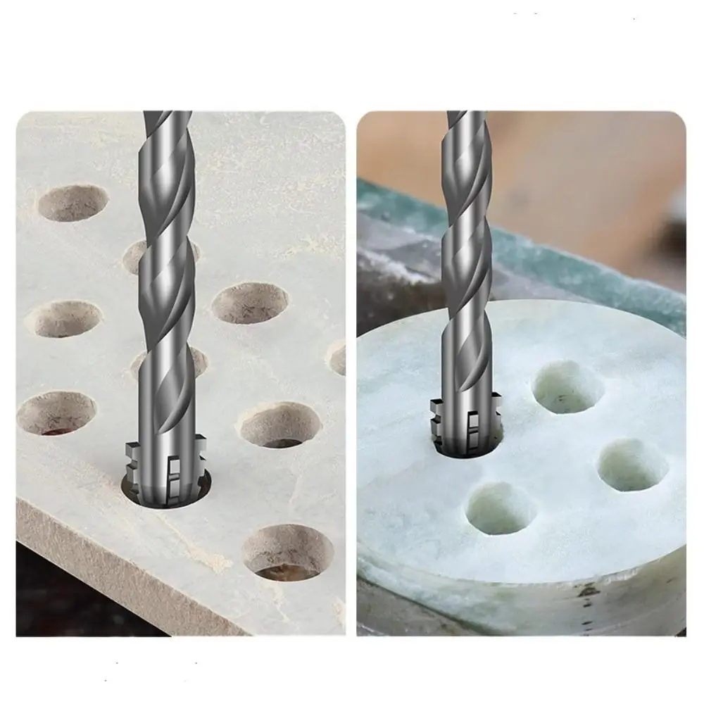 

7pcs/set High Hardness Tile Drill Bit Set U-shaped Precision Concrete Drill Bit Wear Resistant Four-Edged Eccentric Drill Bits