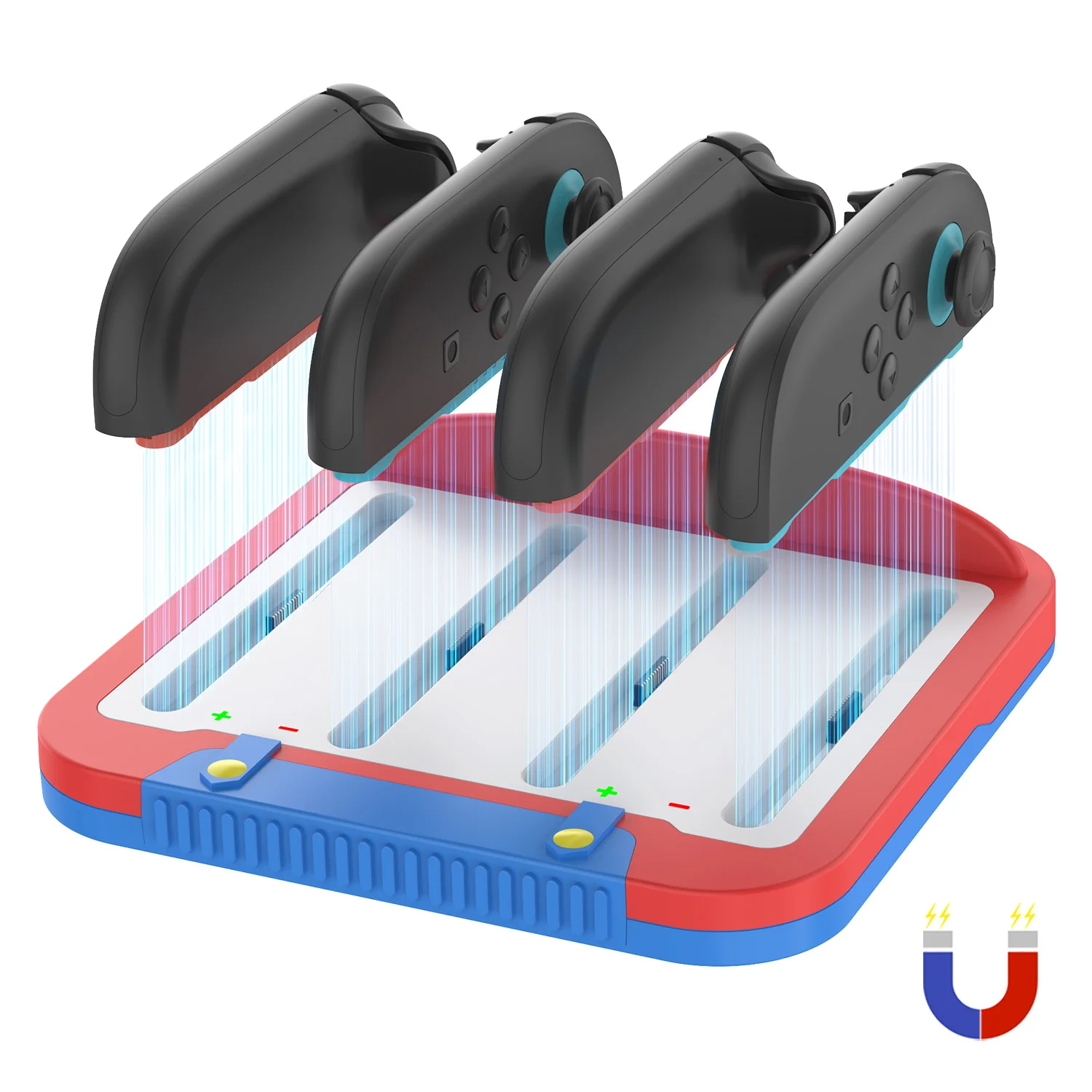 

Зарядная док-станция REMANK 4-в-1 для контроллеров Nintendo Switch 2 (Joy-Con), быстрая зарядка, аксессуары для NS Joy-Con